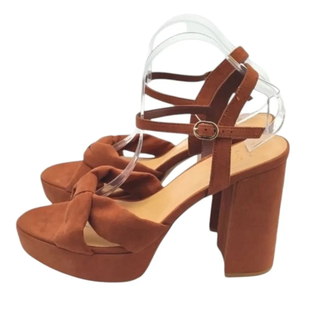 A New Day Red Platform Shoes with Chunky Heel